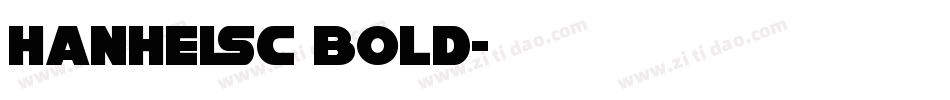 HanHeiSC Bold字体转换